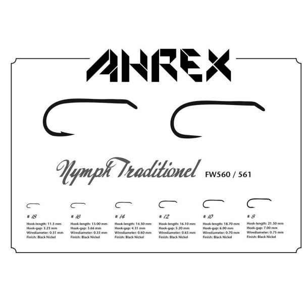 Ahrex FW560 Nymph Traditional Barbed - Bilde 2