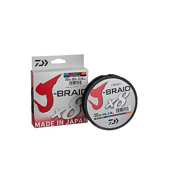 Daiwa J-Braid X8 Multi-colour 500m - Bilde 3
