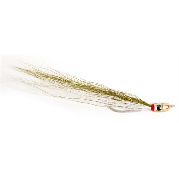 Jiggy Fly Dk. Olive/White #6