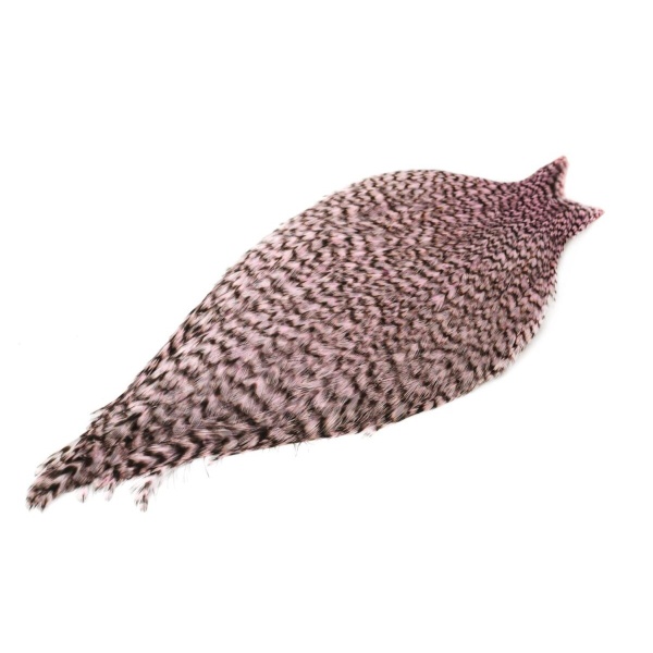 American Rooster Cape Grizzly dyed Shell Pink