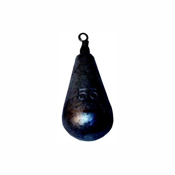 Pæreformet bly m/swivel 30g       2/pose