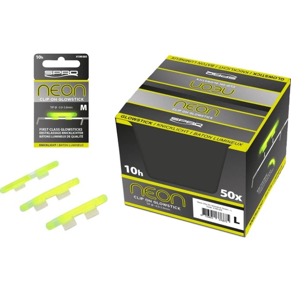 Neon Clip Glowstik Green