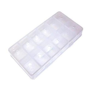 12 Compartment Drilled Dubbing Box