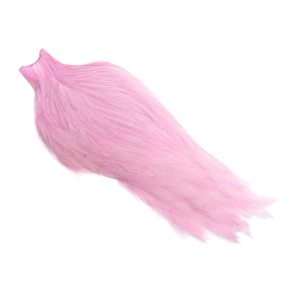 Whiting American Rooster Cape White dyed Shell Pink