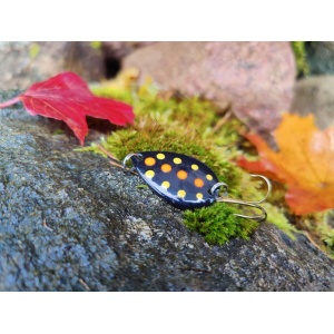Spinn Craft Trout5 9g/45mm Svart m Rød /Gule prikker