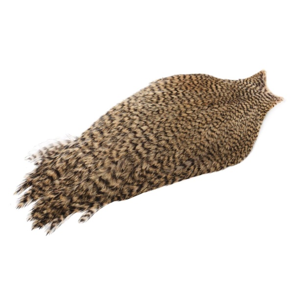 Whiting American Rooster Cape Grizzly dyed Tan