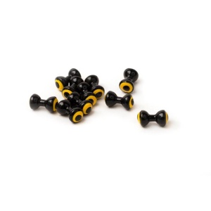 Double Pupil Lead Eyes Black W Yellow and Black
