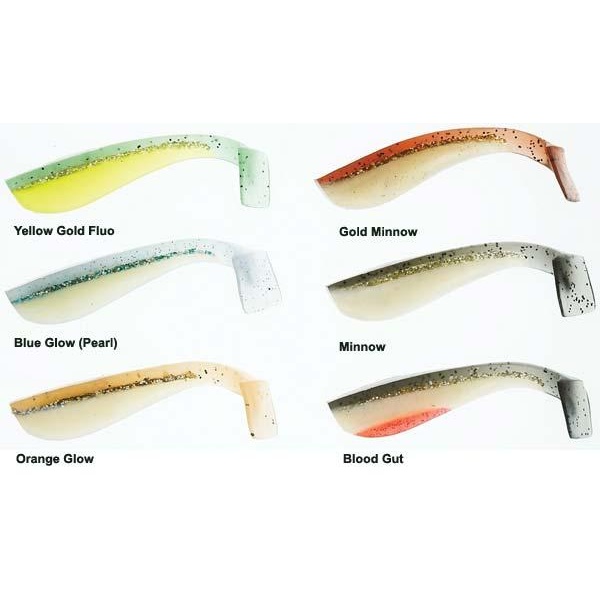SG Transformer Shad 12cm - 4pcs 36-YG Fluo Glow