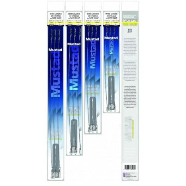 Mustad wire leader49 strand w/snap