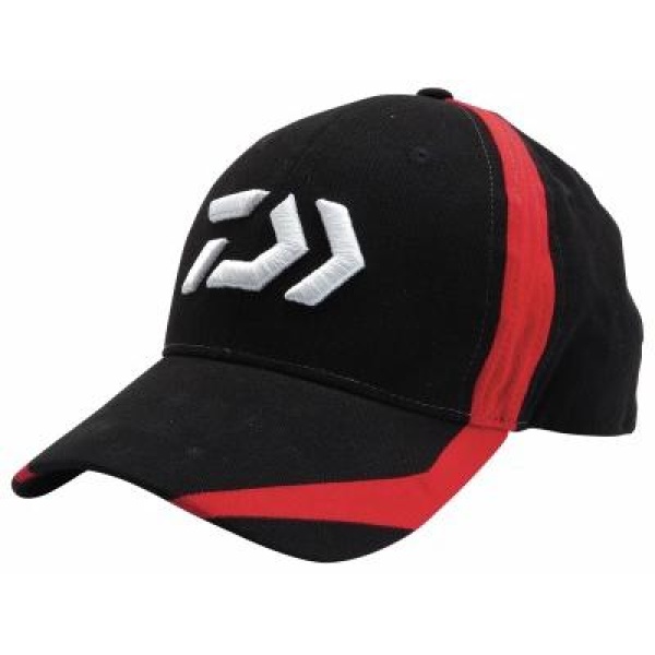 Daiwa Cap3 Black Red Flash 'D' Logo