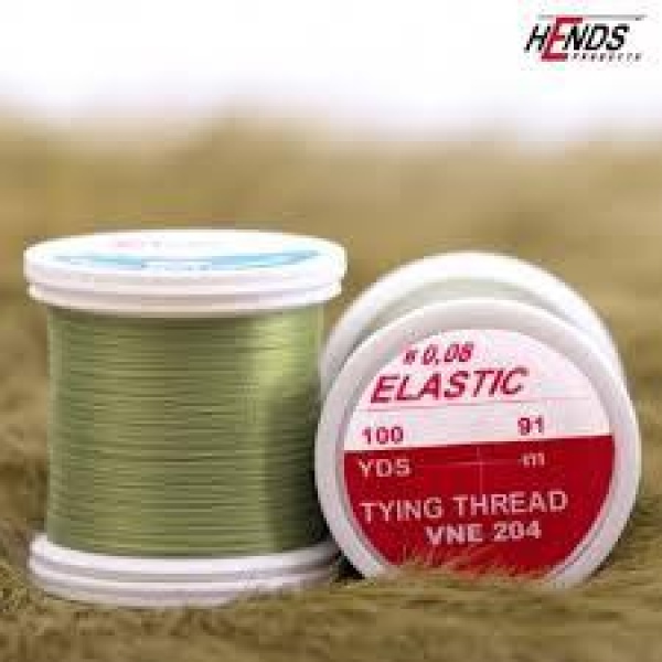 Elastic Tying Thread 204 - Olive