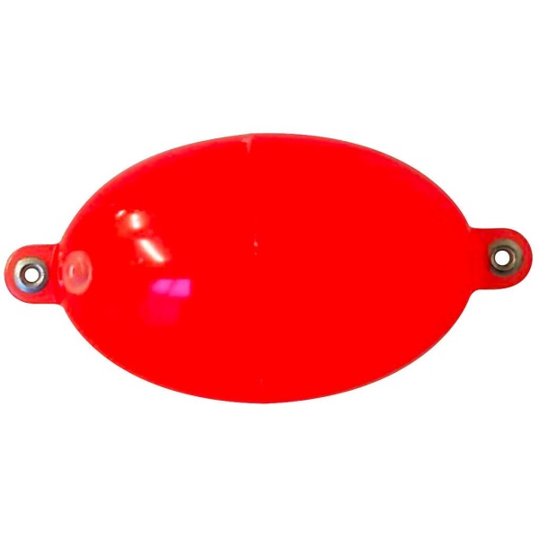 Buldo oval rød/vit