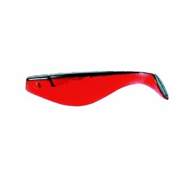 Havfiske Shad, orange/black 23cm