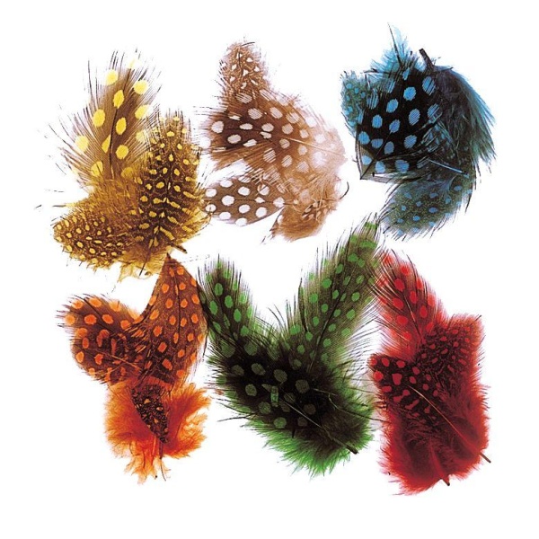 PEACOCK EYE FEATHER - RED