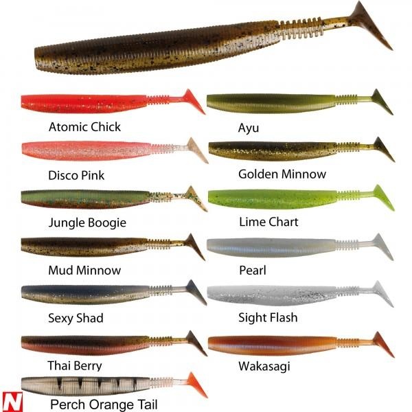 Illex Gambit Method Shad 4,8" Perch Orange Tail