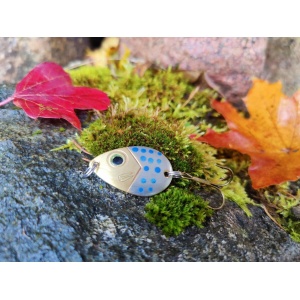 Spinn Craft Trout2 9g/40mm Cobber/Sølv/Blå prikker