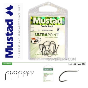 Mustad UltraPoint Eyed Power Hook 10657NP-BN