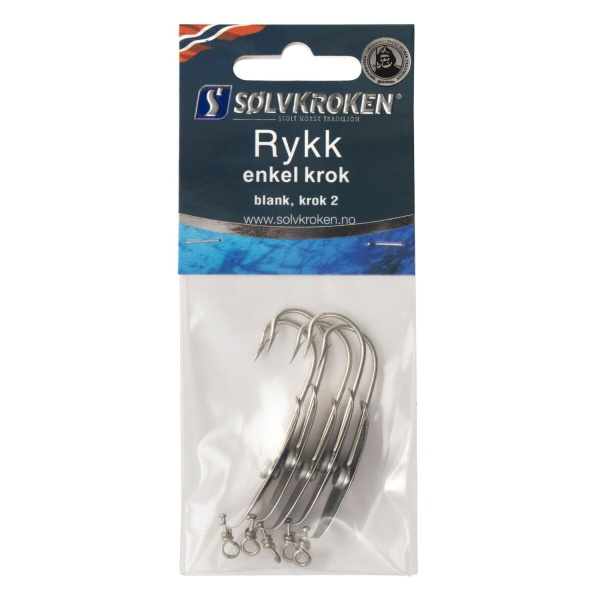Sølvkroken Rykk Enkel Krok Blank - Bilde 2