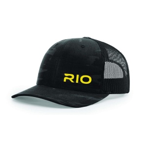 RIO Logo Mesh Back Black Camo One Size