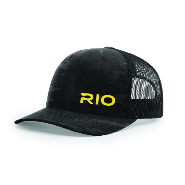 RIO Logo Mesh Back Black Camo One Size
