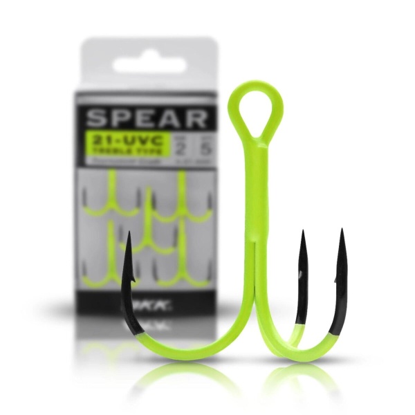 BKK SPEAR-21 UVC Treble Hook Chartreuse