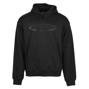 Vision Fish Oval Hoodie - Black
